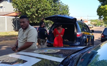 Casal é preso pela PRF em Dourados trazendo carro roubado para a fronteira