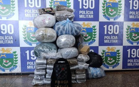 Força Tática apreende mais de 27 quilos de drogas em residência