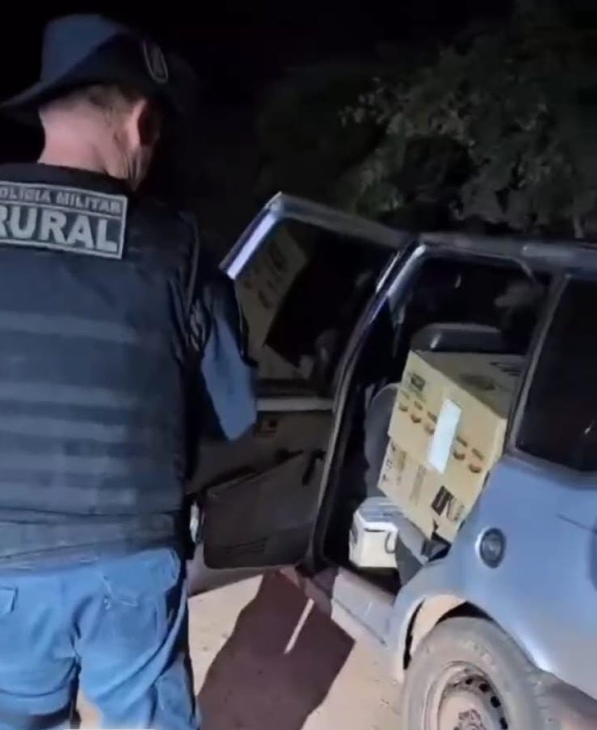 Polícia Militar Rural apreende carga de cigarros contrabandeados em Bela Vista