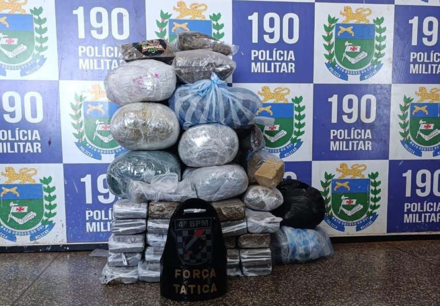 Força Tática apreende mais de 27 quilos de drogas em residência