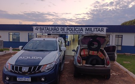 Ponta Porã: PM apreende carga de contrabando transportado em Celta