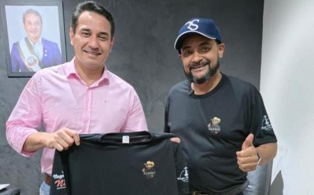 Prefeito de Naviraí Conhece o "Cowboy da Moda" novo projeto do Nego da Banca