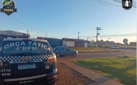 Ponta Porã: Força Tática do 4° BPM prendeu um homem com mandado de prisão em aberto