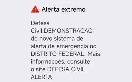 DF, GO, MS e MT: Defesa Civil testa aviso de desastre via celular
