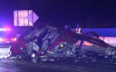 Califórnia: Helicóptero cai em rodovia na capital