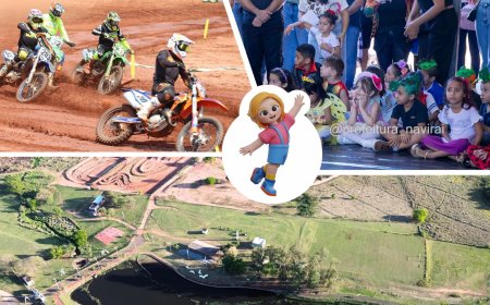 FIM DE SEMANA PARA TODAS AS IDADES: NAVIRAÍ SEDIA VELOCROSS E EVENTO INFANTIL NO BALNEÁRIO REVITALIZADO