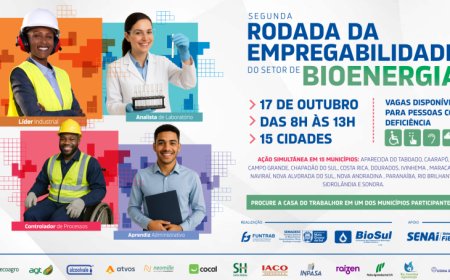 Bioenergia: rodada de empregabilidade oferece mais de 630 vagas em 15 municípios de MS