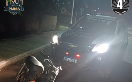 Polícia Militar apreende motocicleta irregular e encaminha adolescente por direção perigosa em Antônio João
