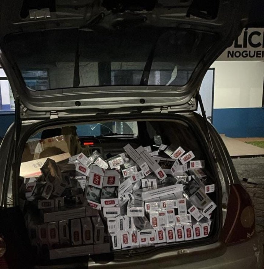 PM e Receita Federal apreendem carga de cigarros