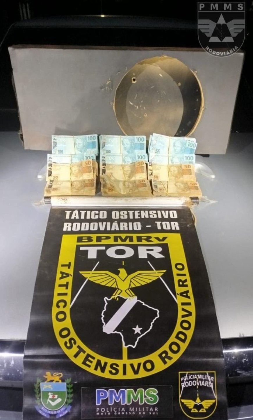Polícia Militar Rodoviária apreende R$ 90 mil em espécie na fronteira em Aral Moreira