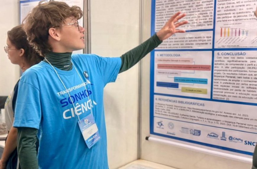 Estudantes do Clube de Ciências do Bioparque Pantanal são selecionados para maior feira científica do Estado