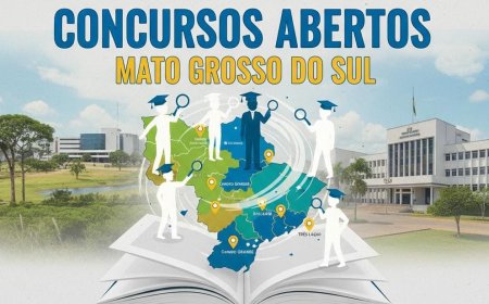 Vagas abertas: Concursos Mato Grosso do Sul