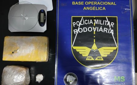 BPMRv apreende cocaína e pasta-base durante fiscalização na MS-276