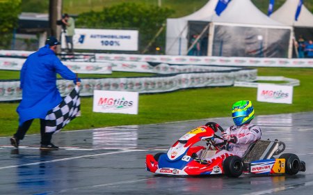 Chuva tira chances de Firás Fahs disputar o título no Brasileiro de Kart