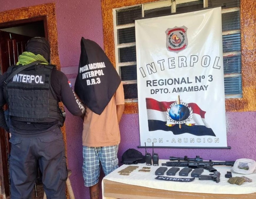 Brasileiro é preso no Paraguai com armas, munições e drogas