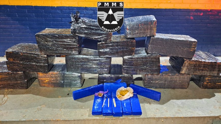 BPMRv apreende mais de 225 quilos de drogas durante fiscalização na MS-156