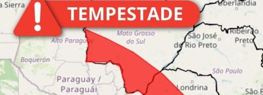 Inmet mantém alertas de tempestade em MS