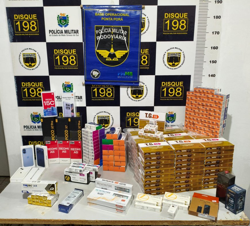 BPMRv apreende carga de medicamentos ilegais e celulares durante Operação Dia da Consciência Negra