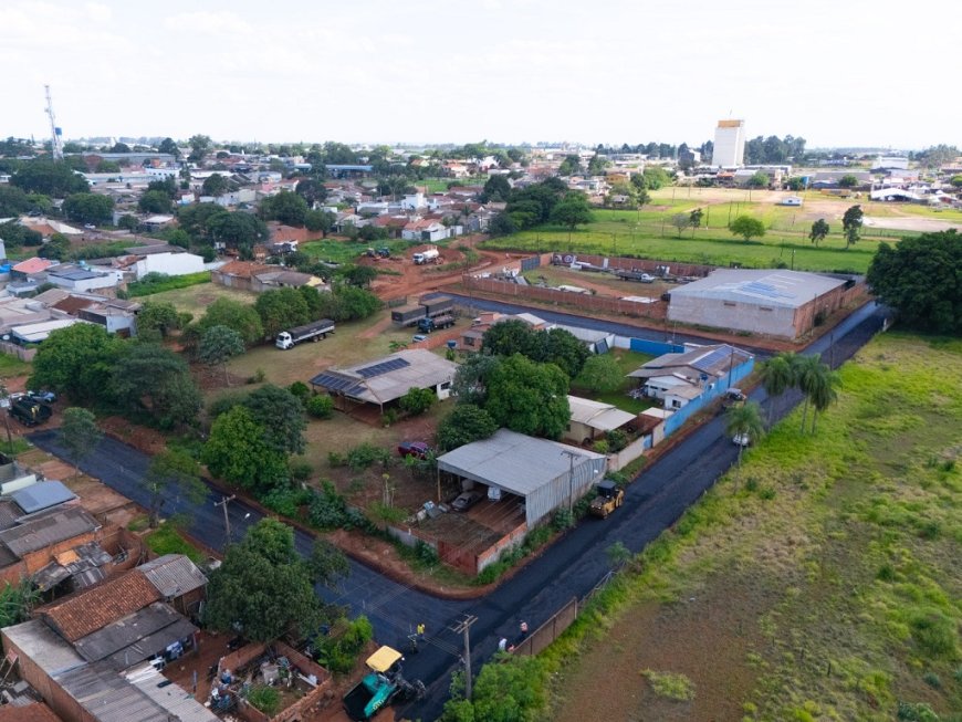 Jardim América recebe pavimentação asfáltica  e Prefeitura avança com obras em vários bairros