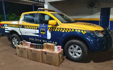 BPMRv apreende perfumes irregulares transportados em ônibus interestadual na MS-134