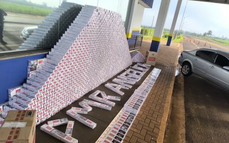 BPMRv apreende veículo carregado com 1.850 pacotes de cigarros contrabandeados durante Operação CODESUL II