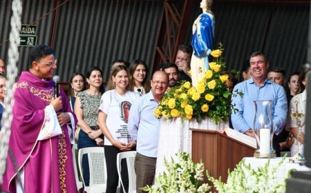 Com presença de Frei Gilson, Governo de MS celebra 90 anos da Paróquia Nossa Senhora da Conceição