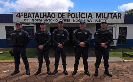 Ponta Porã: 4º BPM recebe Aspirantes a Oficial recém-formados para estágio supervisionado