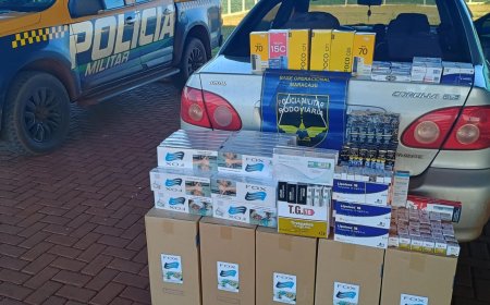 BPMRv apreende cigarros, celulares e grande quantidade de medicamentos irregulares na MS-162