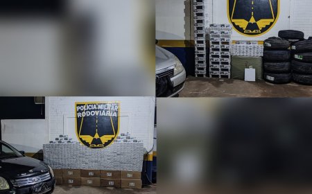 BPMRv apreende mercadorias contrabandeadas em duas ocorrências durante fiscalização na MS-164  Ponta Porã/MS