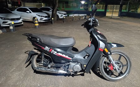 Polícia Militar de Ponta Porã recupera motocicleta furtada durante a Operação Boas Festas