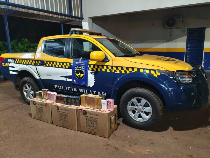 BPMRv apreende perfumes irregulares transportados em ônibus interestadual na MS-134