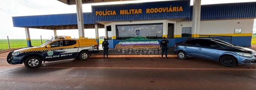 BPMRv apreende mais de 885 kg de drogas após perseguição na MS-162