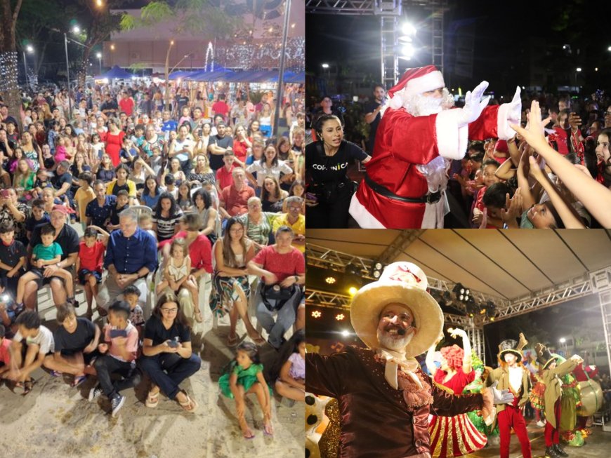 Com praça lotada, Natal dos Sonhos é aberto em Ponta Porã