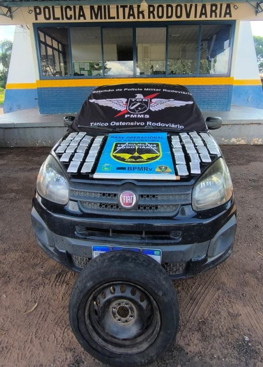 BPMRv apreende haxixe marroquino durante fiscalização na MS-289