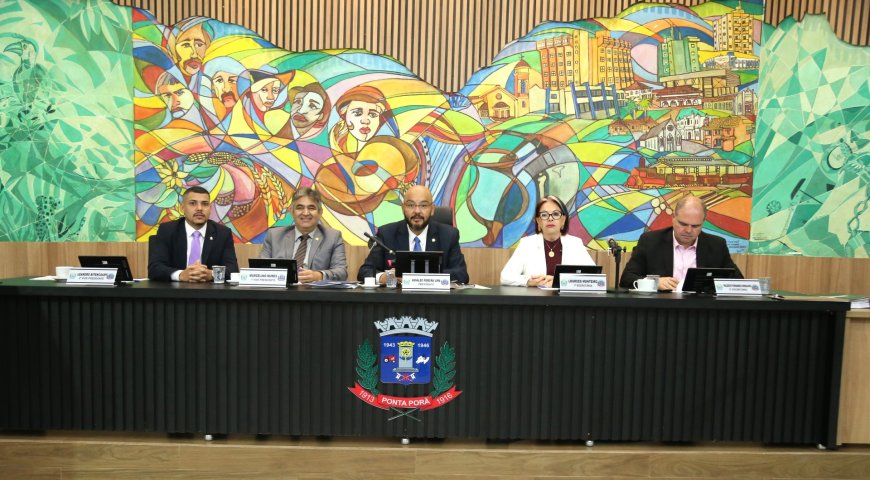 Câmara de Ponta Porã vota orçamento e elege Mesa Diretora 2026
