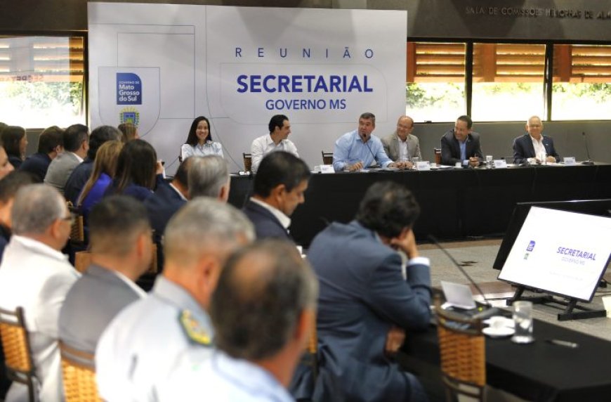Balanço e metas: governador reúne secretariado para avaliar trabalho e garantir entregas a MS