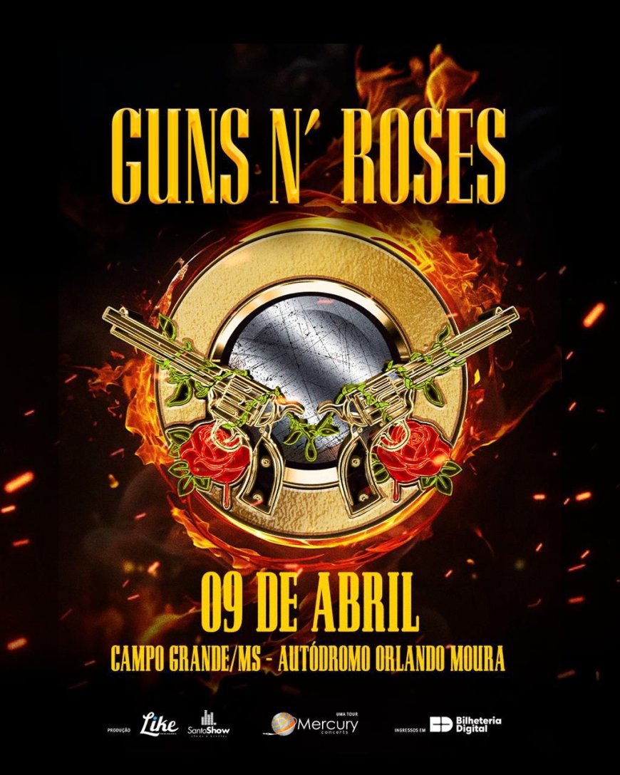 Campo Grande: Guns n Roses o show que vai parar Mato Grosso do Sul