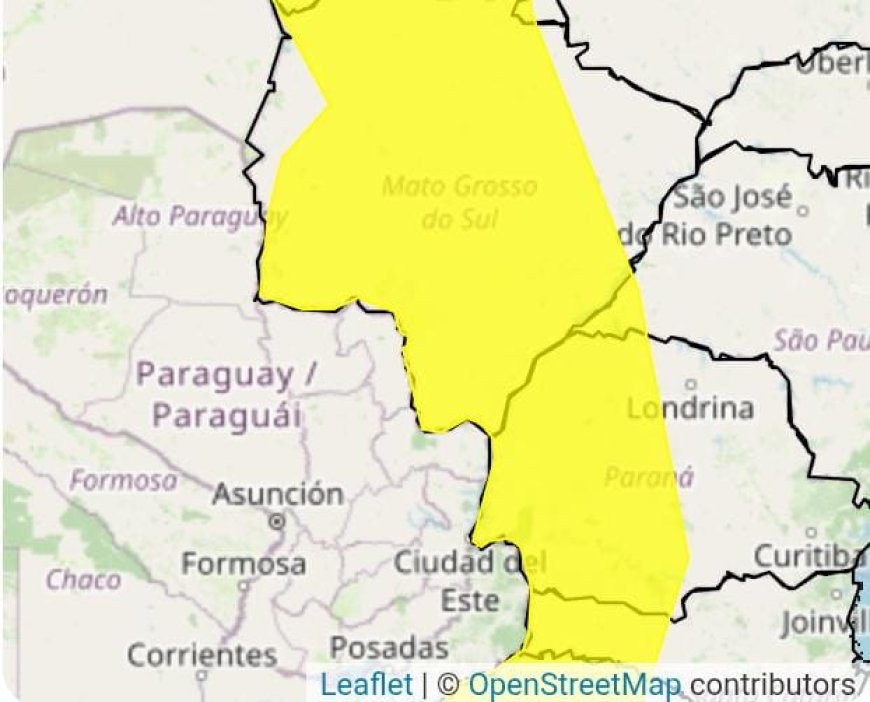 Alerta Meteorológico: INMET adverte para chuvas intensas e ventos fortes até segunda-feira