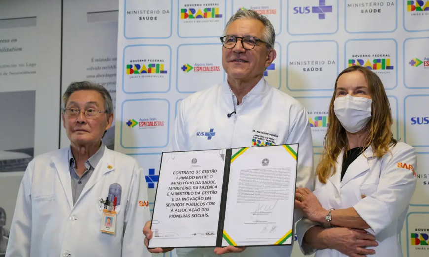 R$ 7,5 bilhões: Ministério da Saúde renova contrato com Rede Sarah