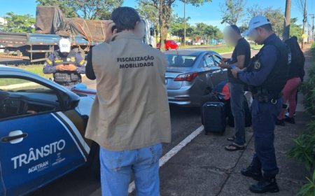 Campo Grande: Fiscalização apreende veículos por transporte irregular de passageiros perto da Rodoviária