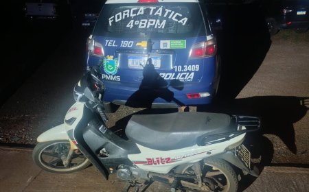 Ponta Porã: Polícia Militar recupera motocicleta roubada