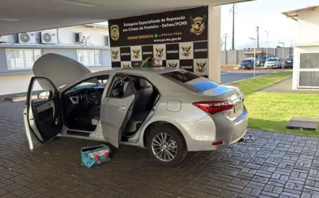 Presa: Polícia intercepta carro e prende mulher com munições de fuzil e drogas em Ponta Porã