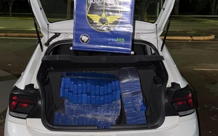 Dourados: BPMRv apreende quase 100 quilos de maconha durante fiscalização na MS-162