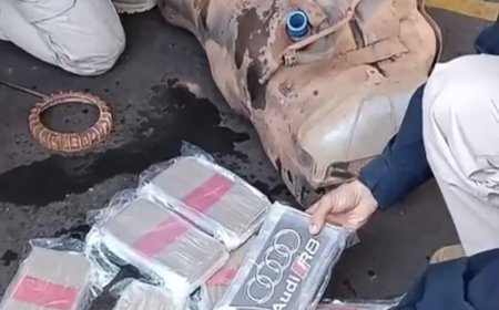 Carga de cocaína escondida em tanque de combustível é apreendida pela PRF na MS-164