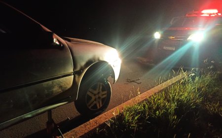 PM apreende veículo carregado com cigarros contrabandeados no Distrito de Nova Itamarati