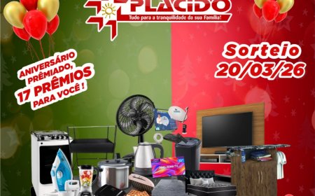 Aniversário: Móveis Plácido realiza promoção especial com sorteio de 17 Prêmios em Nova Itamarati
