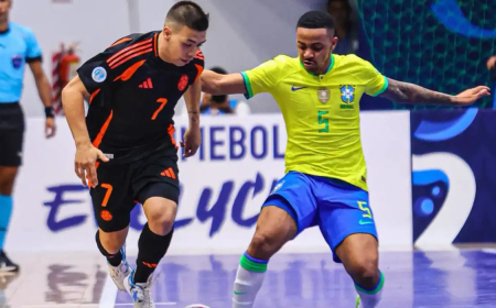 Na quadra, Copa América de Futsal: Brasil empata com Colômbia em estreia difícil