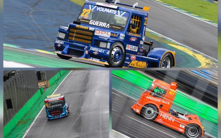 Fórmula Truck tem Rampon na frente	da categoria F-Truck em Interlagos