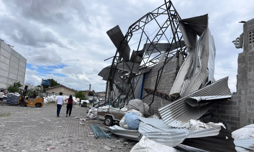 Tempestade: Cidade do Paraná é atingida por ventos fortes de até 180 km/h