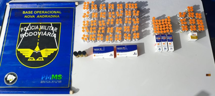 BPMRv apreende cigarros e mercadorias estrangeiras durante fiscalização na MS-164